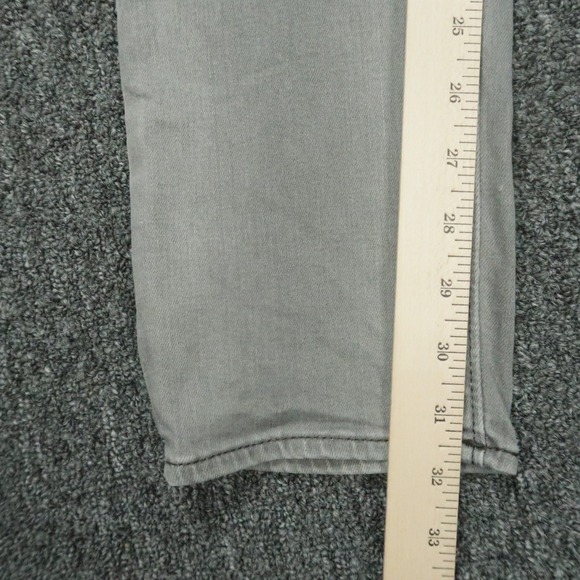 Diesel Jeans Mens 29x32 Gray Buster Slim Tapered 5‎ Pocket Faded Button Fly * - Picture 10 of 13